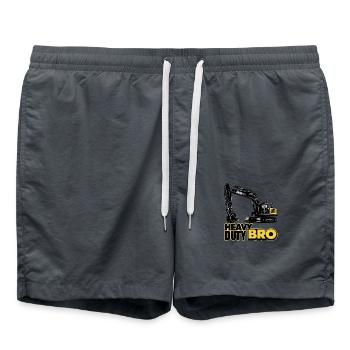 Schwerlastbetrieb - Badeshorts - Anthrazit - Vorne - AI Model Male 185 light (185cm)