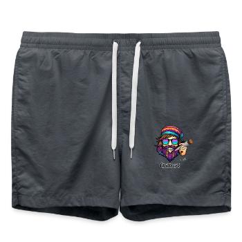 Chillbert der Kiffer - High Art - Badeshorts - Anthrazit - Vorne - AI Model Male 185 light (185cm)