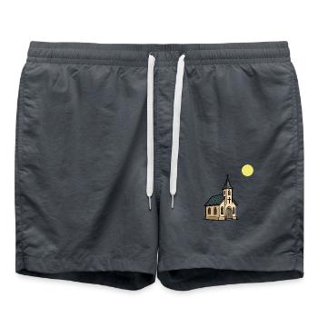 église - Short de bain - charbon - Devant - AI Model Male 185 light (185cm)