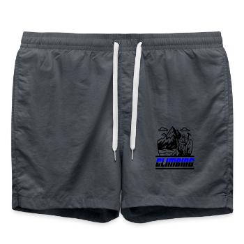 Bergsteigen Symbol - Badeshorts - Anthrazit - Vorne - AI Model Male 185 light (185cm)