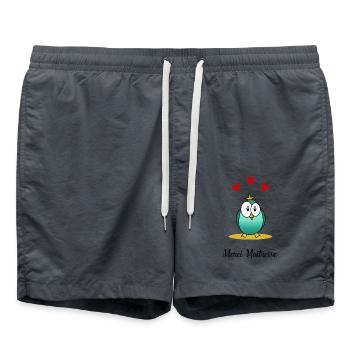 MAÎTRESSE. MERCI. MERCI MAÎTRESSE. - Short de bain - charbon - Devant - AI Model Male 185 light (185cm)