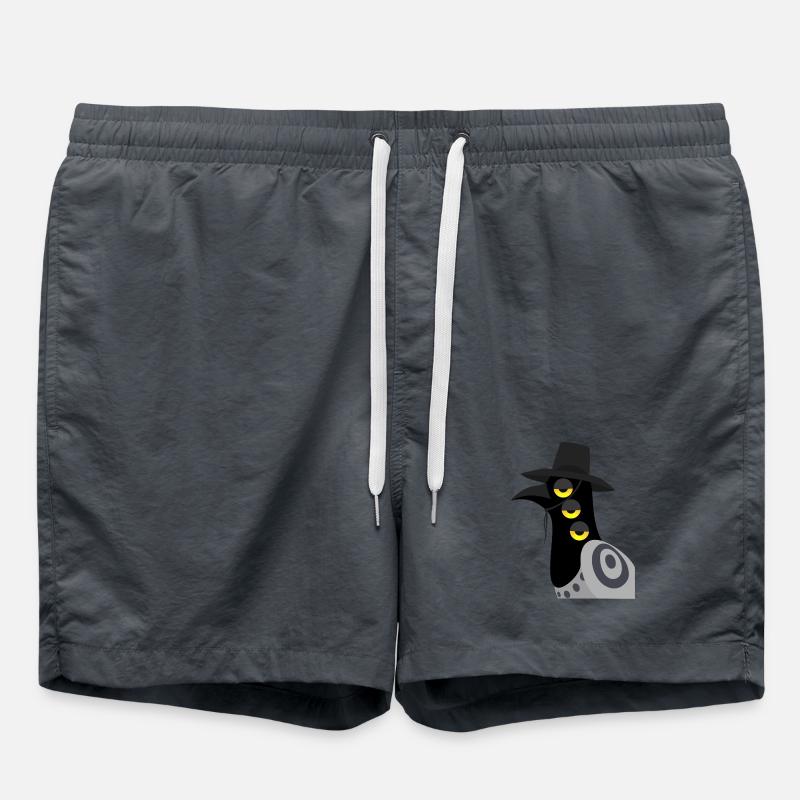 Dämonischer Vogel skeptisch - Badeshorts - Anthrazit