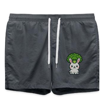 Bro-Bunny - Swim Trunks - anthracite - Front - AI Model Male 185 light (185cm)