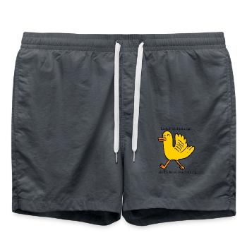 Lieber leichtsinnig - Badeshorts - Anthrazit - Vorne - AI Model Male 185 light (185cm)