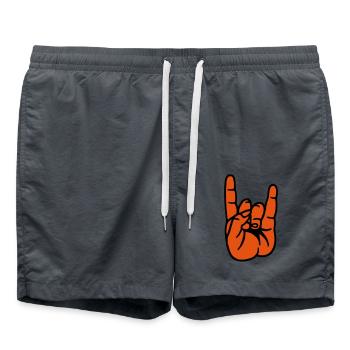 Main diable rock - Short de bain - charbon - Devant - AI Model Male 185 light (185cm)