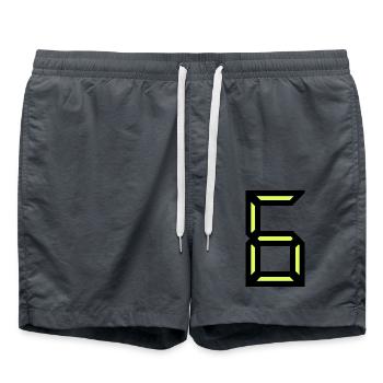 6. HAPPY BIRTHDAY. HAPPY BIRTHDAY - Swim Trunks - anthracite - Front - AI Model Male 185 light (185cm)