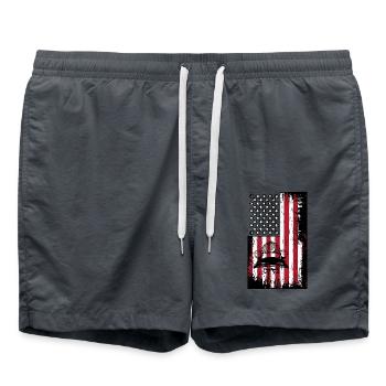 Aikido - Swim Trunks - anthracite - Front - AI Model Male 185 light (185cm)