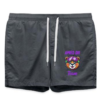Bear Comic Ski Goggles - Swim Trunks - anthracite - Front - AI Model Male 185 light (185cm)