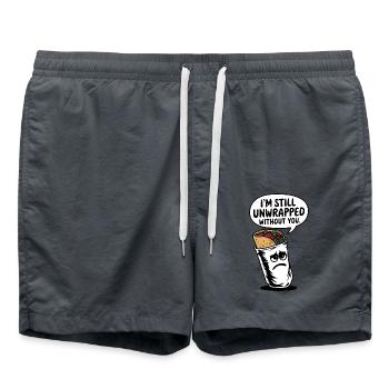Je suis toujours déballé sans toi - Short de bain - charbon - Devant - AI Model Male 185 light (185cm)