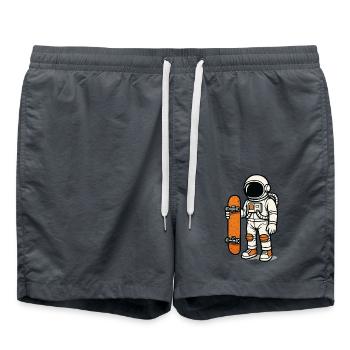 Planche à roulettes astronaute - Short de bain - charbon - Devant - AI Model Male 185 light (185cm)