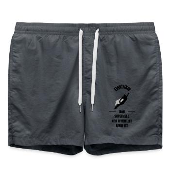 Elektriker - Badeshorts - Anthrazit - Vorne - AI Model Male 185 light (185cm)