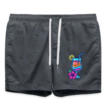cocktail - Swim Trunks - anthracite - Front - AI Model Male 185 light (185cm)