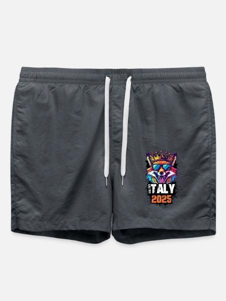Italien 2025 Urlaub Fuchs - Badeshorts - Anthrazit