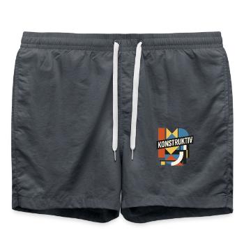 konstruktiv - Badeshorts - Anthrazit - Vorne - AI Model Male 185 light (185cm)