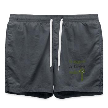 hugged a tree - Swim Trunks - anthracite - Front - AI Model Male 185 light (185cm)
