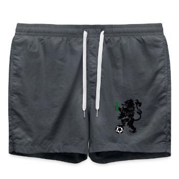 Pays-Bas Orange lion football bière drôle Championnat d’Europe - Short de bain - charbon - Devant - AI Model Male 185 light (185cm)