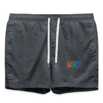 OSLO - Swim Trunks - anthracite - Front - AI Model Male 185 light (185cm)