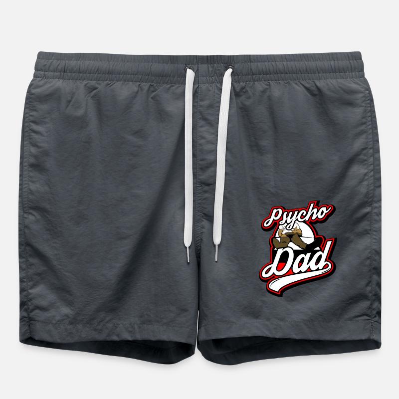 Psycho - Papa - Psycho - Dad - Badeshorts - Anthrazit