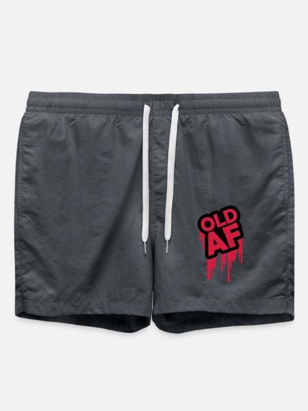 old AF Text Logo - Swim Trunks - anthracite