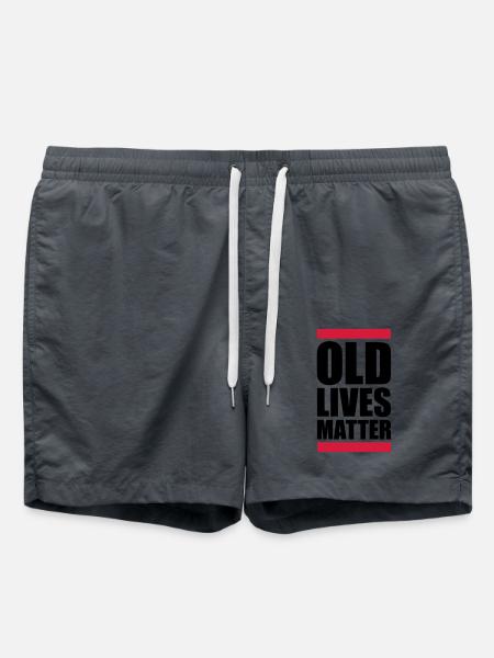 old lives matter quote - Swim Trunks - anthracite