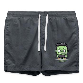 Petit zombie affamé - Short de bain - charbon - Devant - AI Model Male 185 light (185cm)