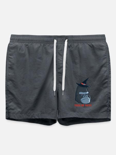 Halloween Gorilla - Swim Trunks - anthracite