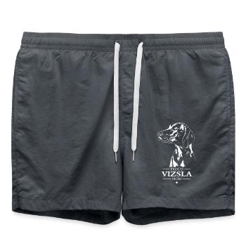 Vizsla Mom Dog Dog Magyar Vizsla Wilsigns - Swim Trunks - anthracite - Front - AI Model Male 185 light (185cm)