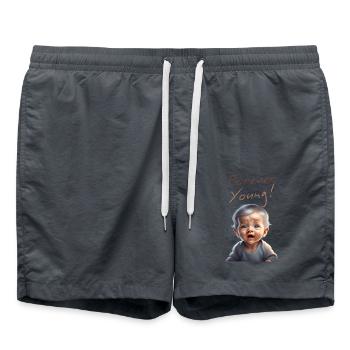 für immer jung - Badeshorts - Anthrazit - Vorne - AI Model Male 185 light (185cm)