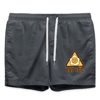 Bad egg with a bad mood - Swim Trunks - anthracite - Front - AI Model Male 185 light (185cm)