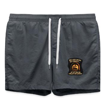 Licht am Ende des Tunnels - Badeshorts - Anthrazit - Vorne - AI Model Male 185 light (185cm)