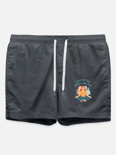 Meditation und Selbstfuersorge - Badeshorts - Anthrazit