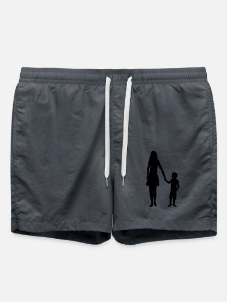 Family Son Mama - Swim Trunks - anthracite