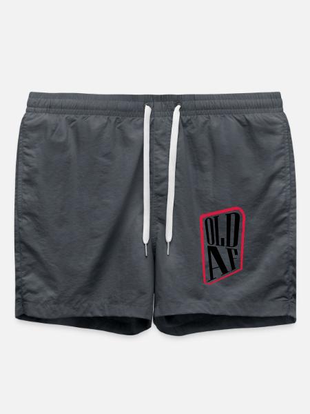 old AF Text Logo - Swim Trunks - anthracite