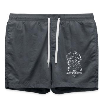Giant Schnauzer Mom Dog Dog Wilsigns - Swim Trunks - anthracite - Front - AI Model Male 185 light (185cm)