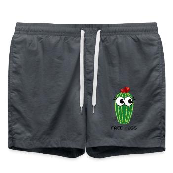 Câlins gratuits Cactus - Short de bain - charbon - Devant - AI Model Male 185 light (185cm)