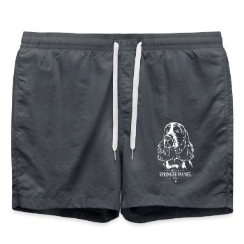 English Springer Spaniel Dad Dog Dog Wilsigns - Swim Trunks - anthracite - Front - AI Model Male 185 light (185cm)