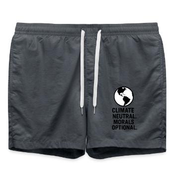 Climates neutral morals optional - Swim Trunks - anthracite - Front - AI Model Male 185 light (185cm)