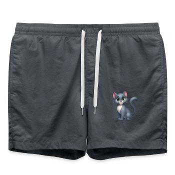 Carthusian 12 - Swim Trunks - anthracite - Front - AI Model Male 185 light (185cm)