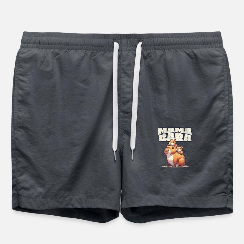 Mamabara Mutter Capybara - Badeshorts - Anthrazit