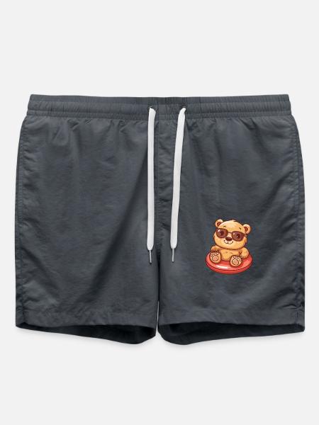 Bear Comic Cool - Swim Trunks - anthracite