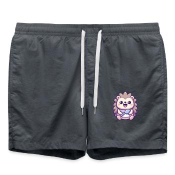 Igel - Badeshorts - Anthrazit - Vorne - AI Model Male 185 light (185cm)