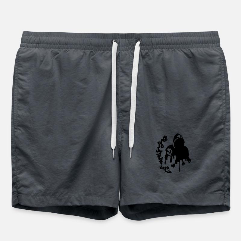 graffiti - Short de bain - charbon