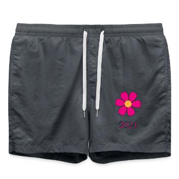 CHRISTMAS. YEAR. ANNIVERSARY. RETIREMENT. DAD. MAMAM. - Swim Trunks - anthracite - Front - AI Model Male 185 light (185cm)