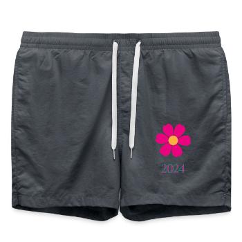 HAPPY NEW YEAR. NEW YEAR'S EVE. NEW YEAR - Swim Trunks - anthracite - Front - AI Model Male 185 light (185cm)