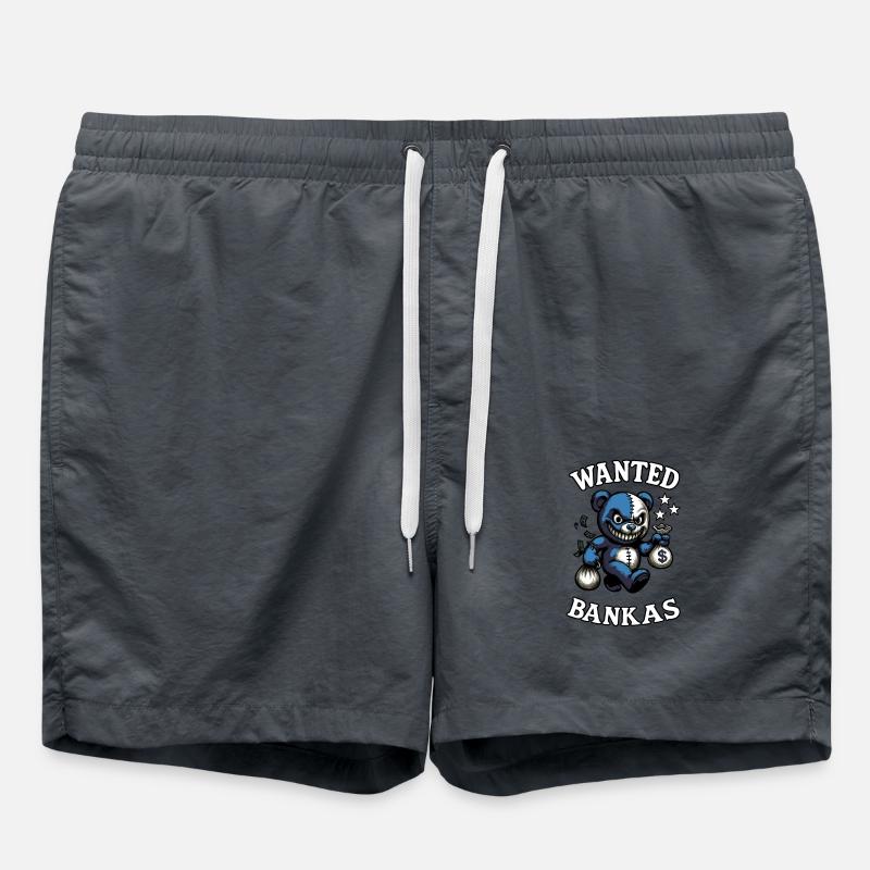 Wanted Bear - Swim Trunks - anthracite