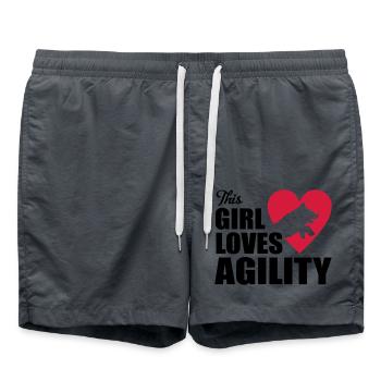 Agility - Swim Trunks - anthracite - Front - AI Model Male 185 light (185cm)