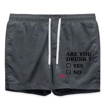 toast drôle - Short de bain - charbon - Devant - AI Model Male 185 light (185cm)