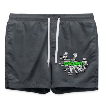Schützenfest Vogel - Badeshorts - Anthrazit - Vorne - AI Model Male 185 light (185cm)