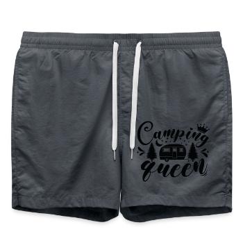 La reine du camping - Short de bain - charbon - Devant - AI Model Male 185 light (185cm)