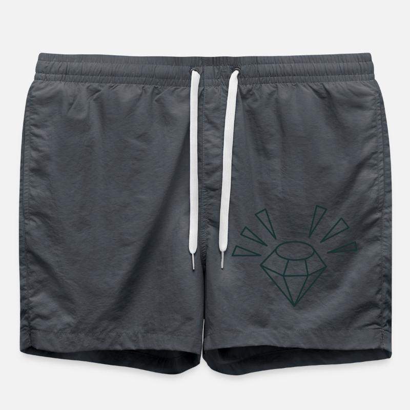 GEM with bright sparks - Swim Trunks - anthracite